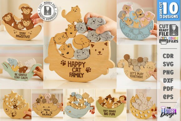 Download Balance Games Laser Cut Bundle|Toys SVG - Game Collection