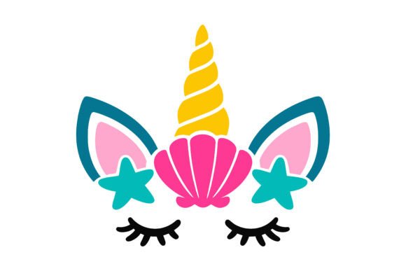 Download Cute Unicorn Mermaid Magical Design - Unicorn Collection