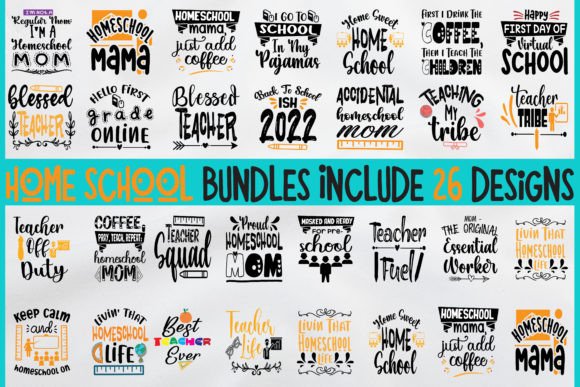 Download Home School Bundles Include 26 Designs - Home Collection