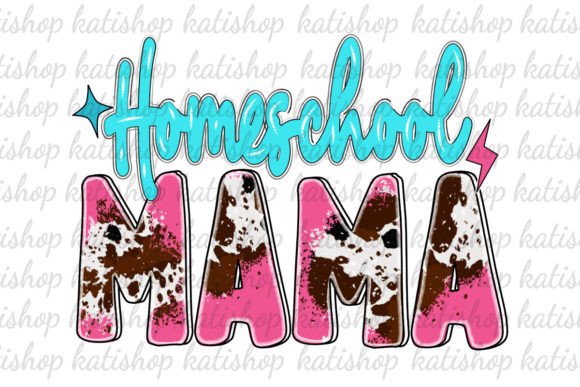 Download Home School Mama Cowhide Png Sublimation - Home Collection
