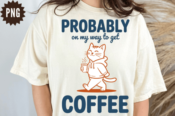 Download Funny Coffee Cat PNG Sublimation Design - Premium Resources