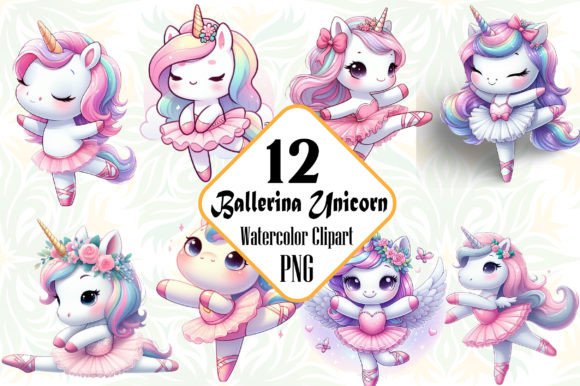 Download Cute Ballerina Unicorn Bundle - Unicorn Collection